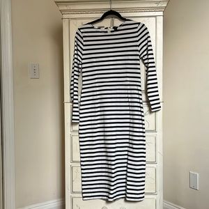 Striped midi dress